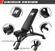 Load image into Gallery viewer, RitFit Multi-Function Garage &amp; Home Gym Package Includes 1200LBS Power Cage PPC03/P3 with Cable Crossover System, Weight Bench, Olympic Barbell Weight Set, Full Body Workout
