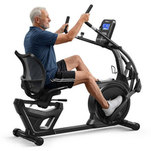 Load image into Gallery viewer, MERACH Recumbent Exercise Bikes for home, Light Commercial High-end Recumbent Bike for Seniors Adults, Magnetic Recumbent Exercise Bike with Smart Bluetooth and Exclusive App, LCD, Heart Rate Handle
