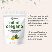 Load image into Gallery viewer, Micro Ingredients Oil of Oregano Softgels, 150 Count | 2 in 1 Formulated with Black Seed Oil | 4X Strength Carvacrol &amp; Thymoquinone | Plant Based, Non-GMO
