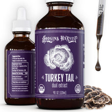 Load image into Gallery viewer, Hodgins Harvest Organic Reishi Mushroom Fruiting Body Extract Tincture - Extra Concentrated Dual Extract Supplement - Supports Heart Health &amp; Wellness - USDA Organic Mushrooms - 4 oz
